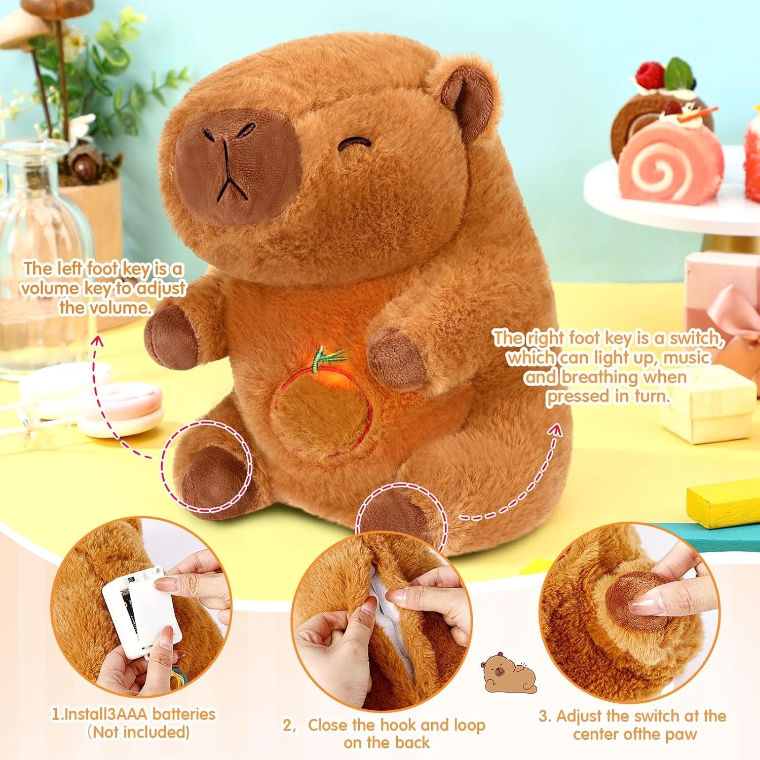 Breathing Stuffed Teddy  SKU: WB-SA1608